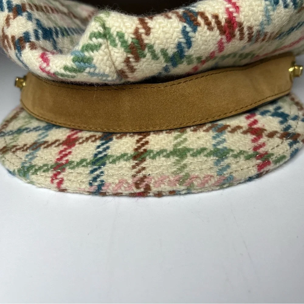 Coach Tattersall Wool Newsboy Hat - Picture 2 of 10
